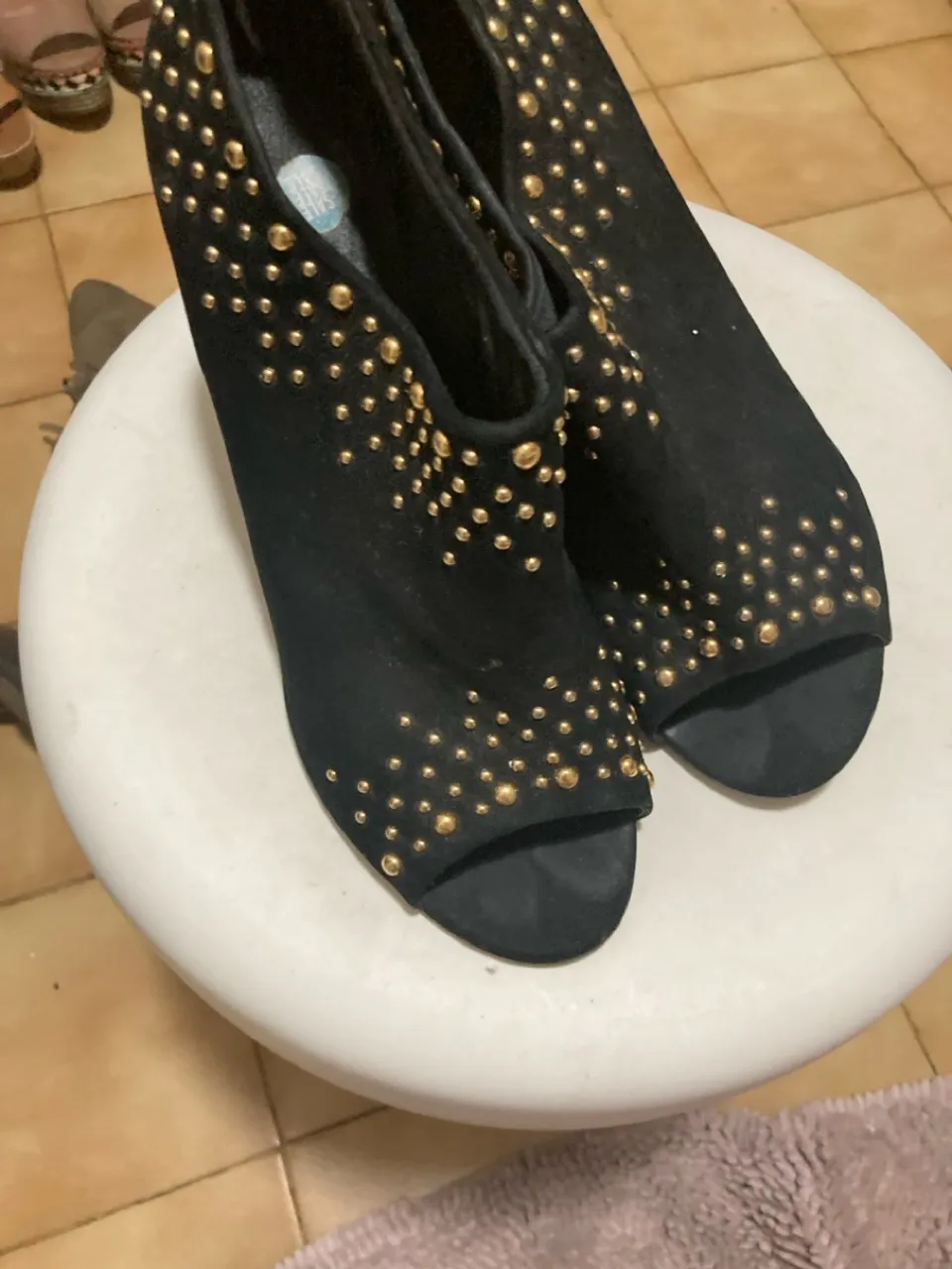 Sandália preta santa Lola tamanho 38