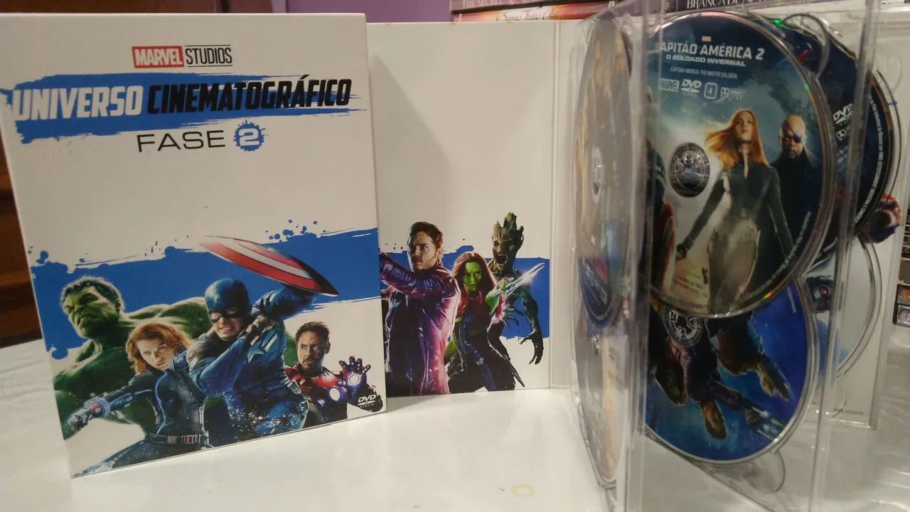 Dvds originais Marvel Fase 2