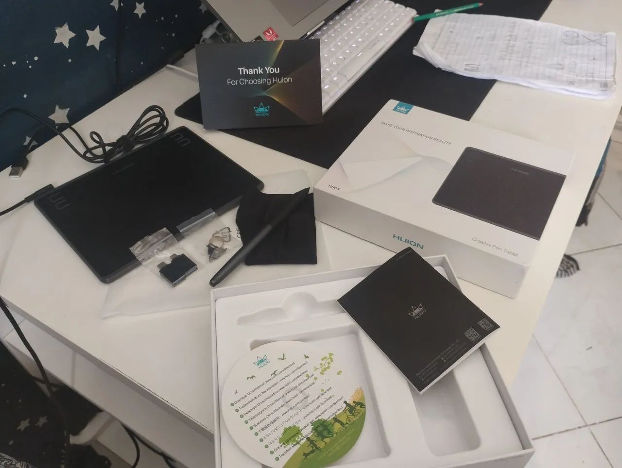 Mesa Digitalizardora Huion HS64