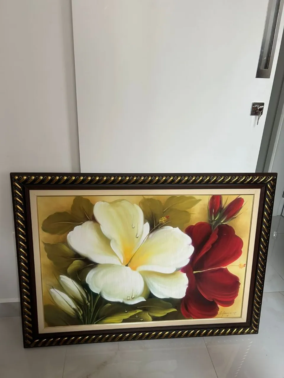 Quadro Decorativo Flores Hibisco