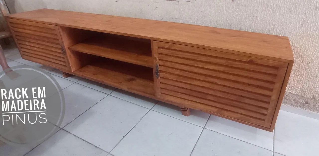 Rack de madeira maciça pinus  - Foto 4