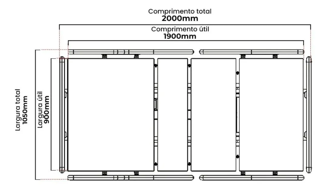 Cama Box Casal 2000mmx1050mm