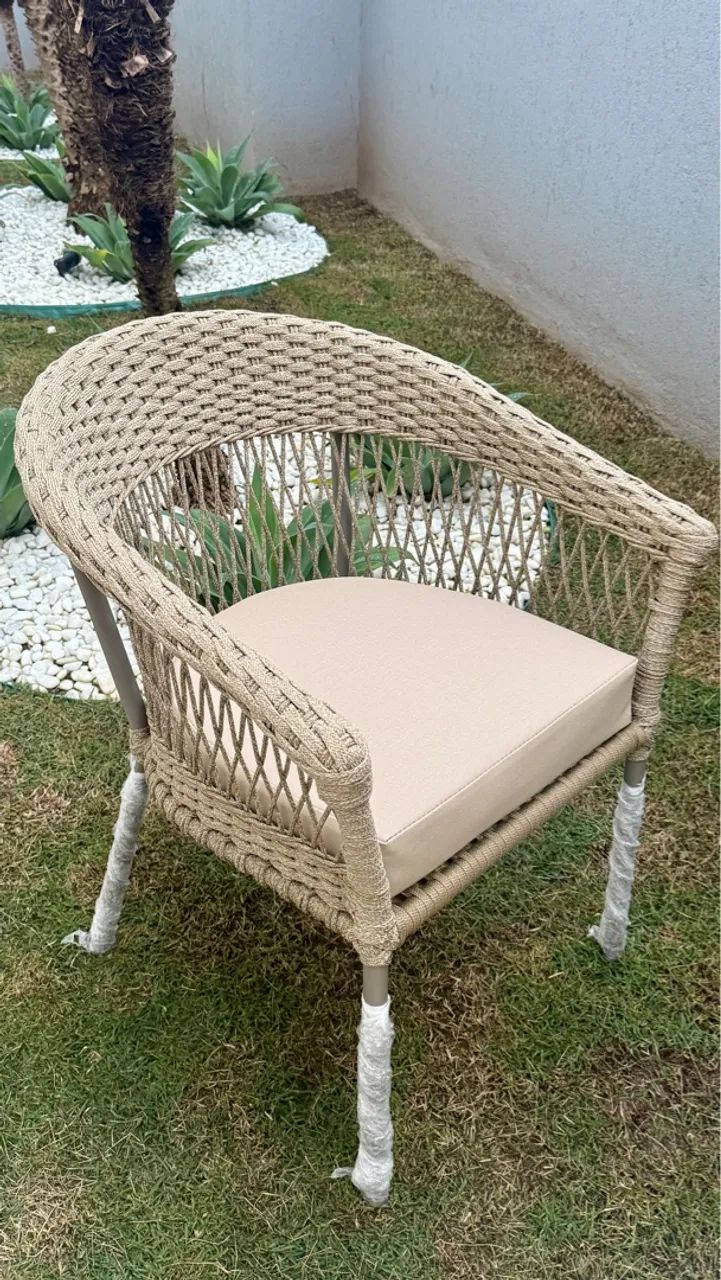 Poltrona de corda nautica para Jardim ou Varanda