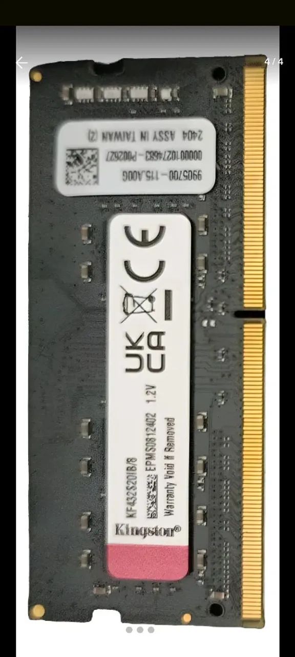 Memória RAM Kingston Fury Impact DDR4 notebook 3200Mhz - Foto 3