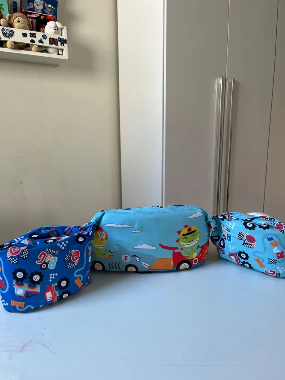 Boia infantil com tema de corrida