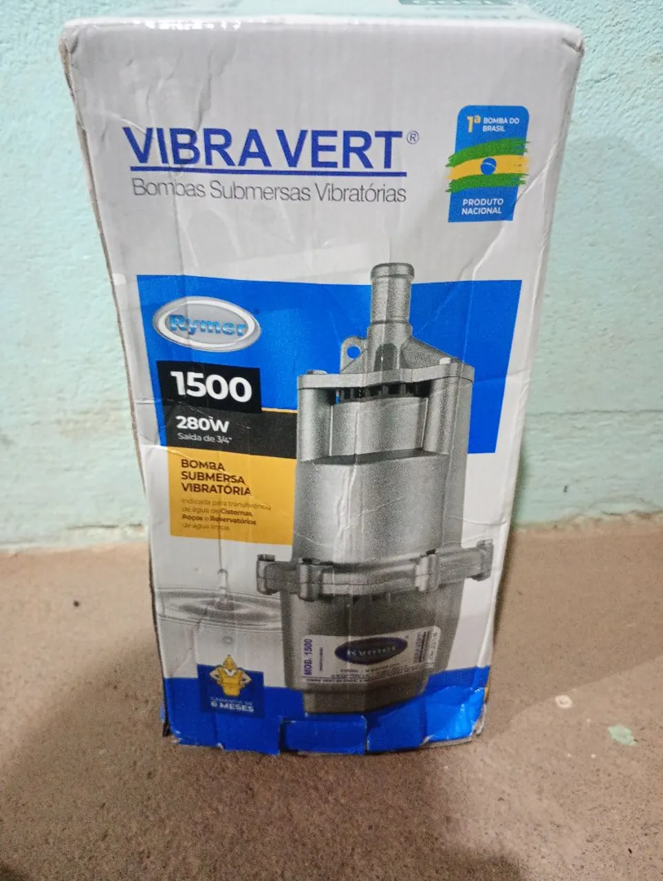Bomba Submersa Vibratória Vibra Vert 1500w