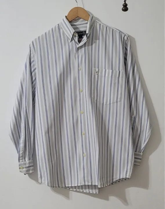 camisa branca com listras mr. kitsch TAM P - Foto 4