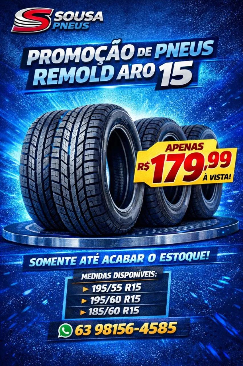 SOUSA PNEUS - Pneus meia vida e REMOLD  - Foto 2