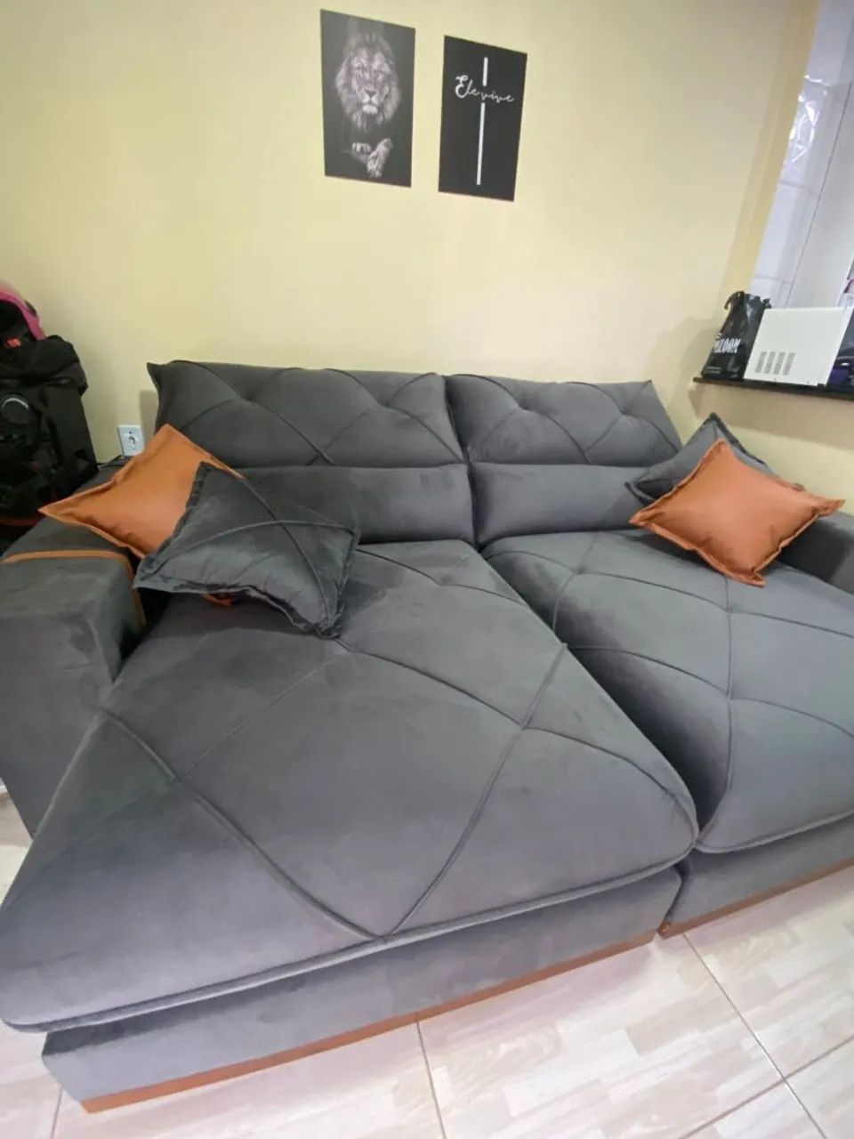 Sofá Retrátil Gran Bello 2.50 - Semana dos Pais65704308806530121