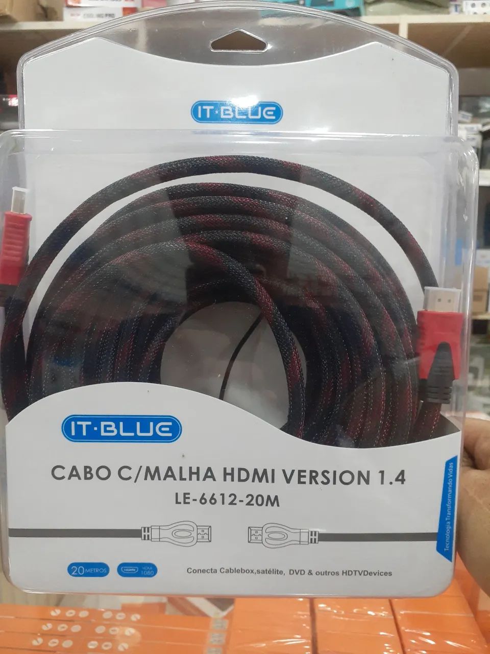 Cabo HDMI IT-BLUE 20 Metros LE-6612-20M - Foto 2