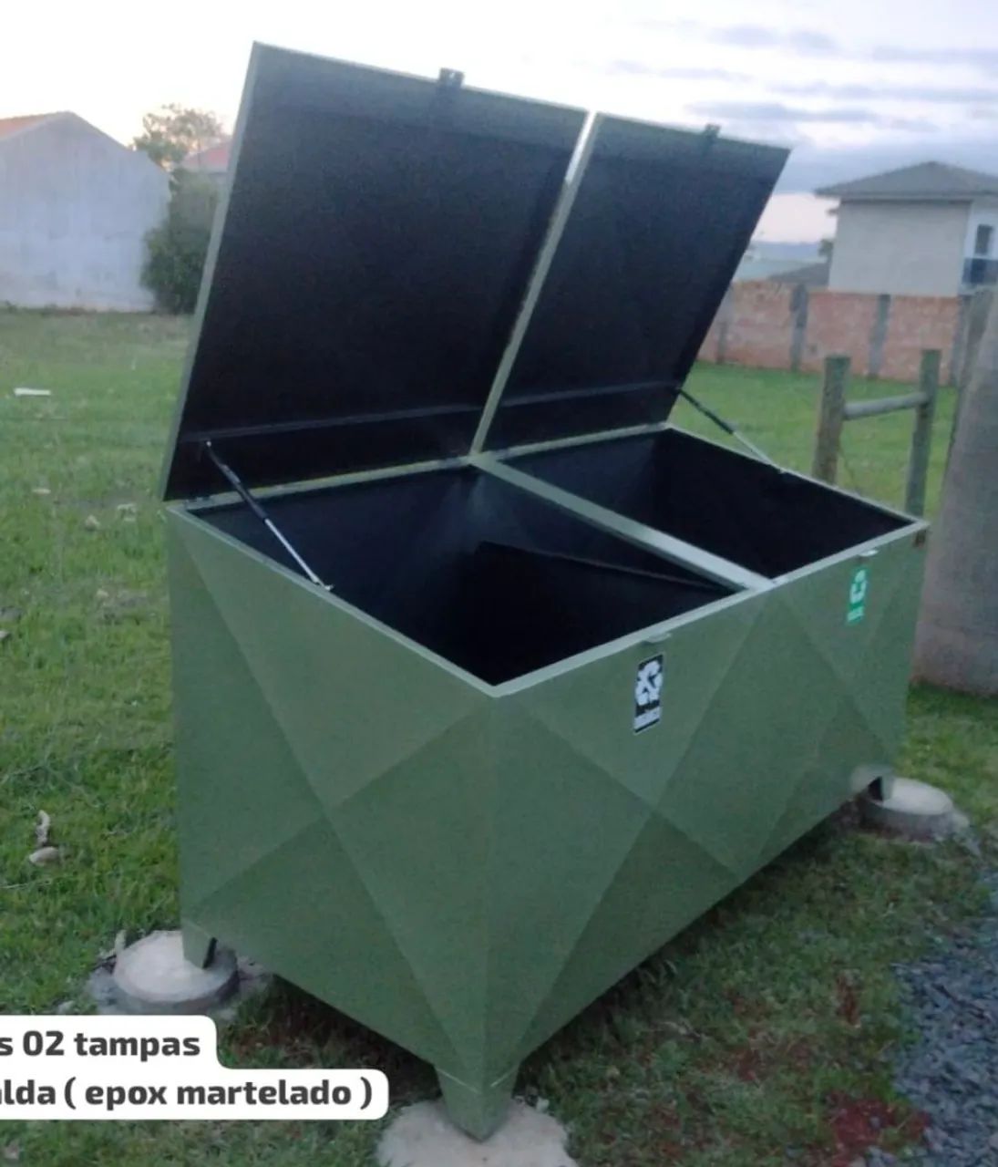 Lixeira grande capacidade 2300lts  - Foto 4