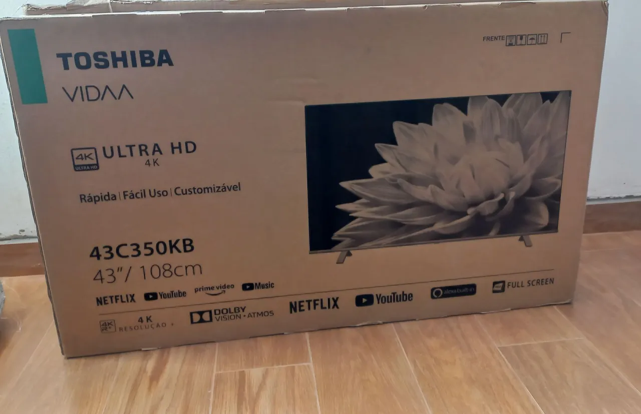Smart TV 4K 43" Nova com Garantia de 1 Ano Toshiba aceito troca em videogame