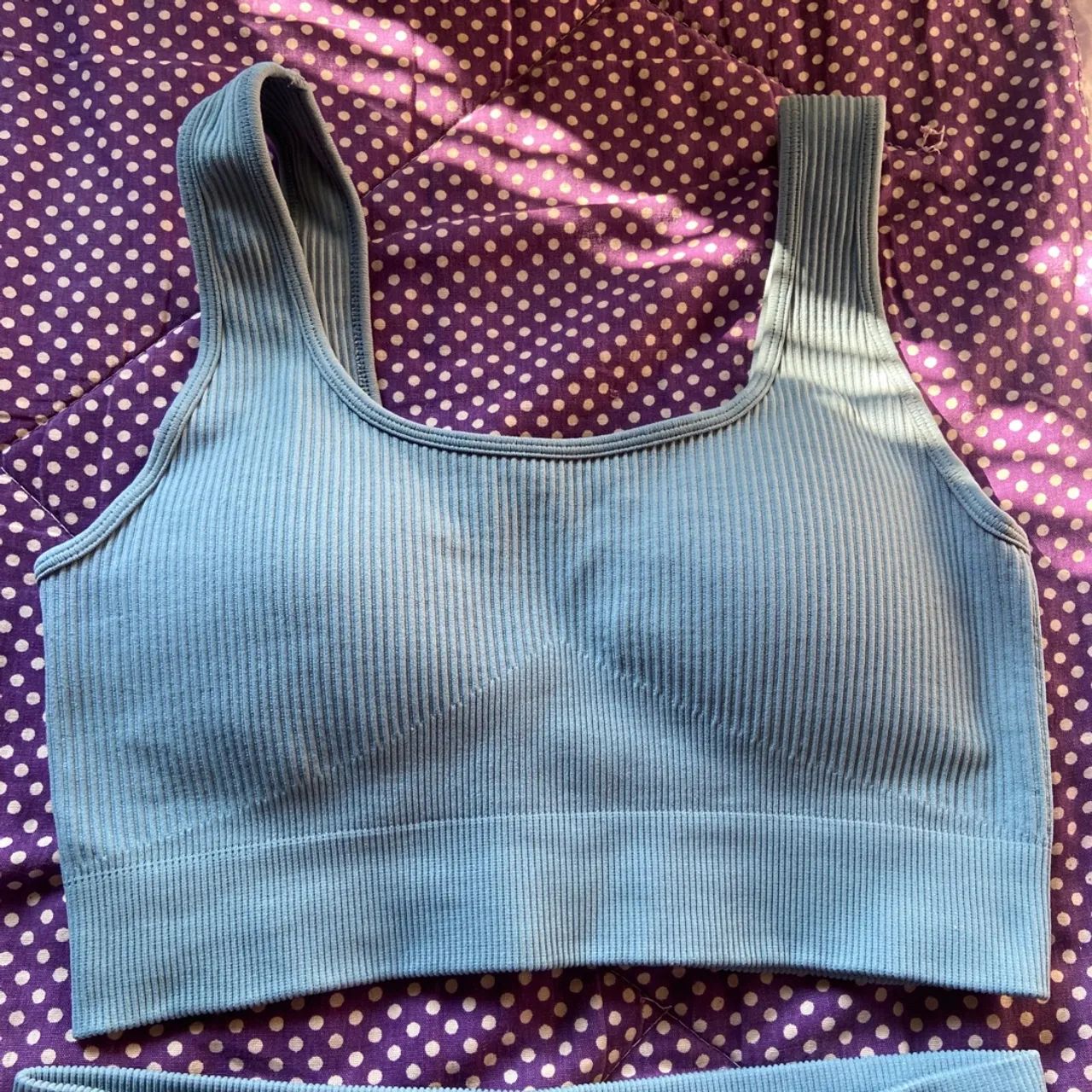 Conjunto Fitness Azul Claro Modela o Corpo  - Foto 5