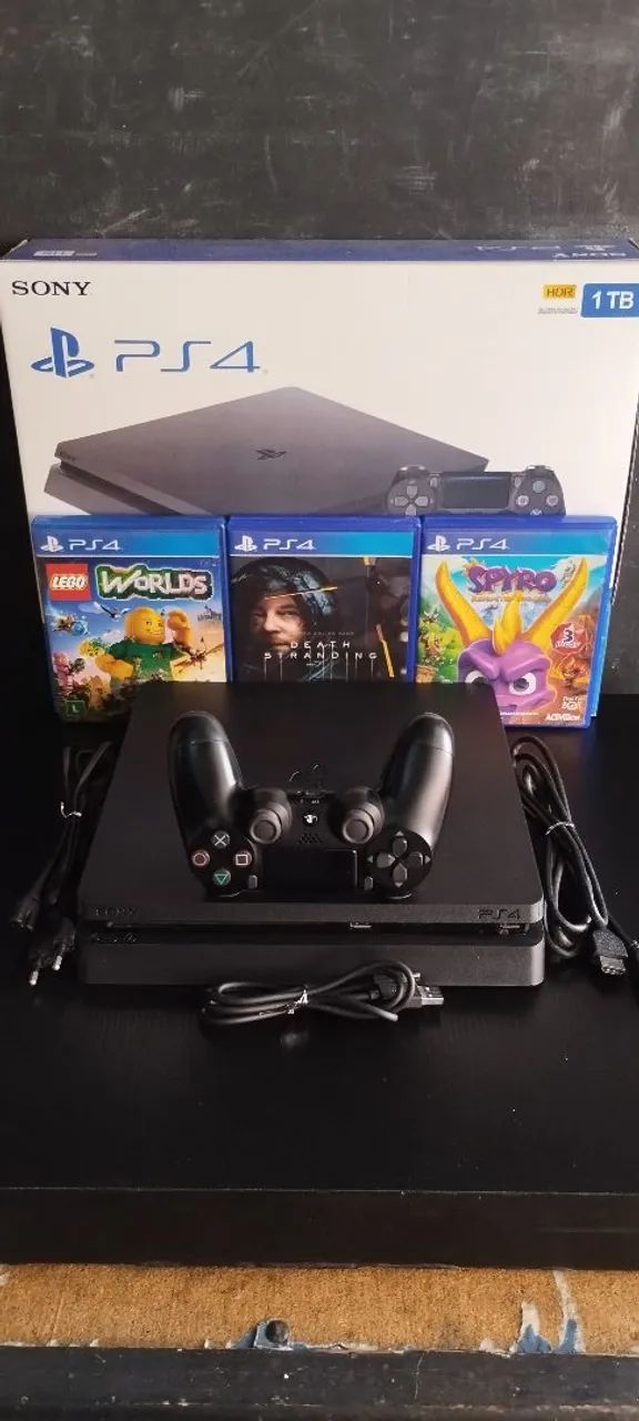 PS4 SLIM 1TB (SEMI-NOVO NA CAIXA) C/ GARANTIA DA NOSSA LOJA POW GAMES MO CENTRO DE CAXIAS  - Foto 5