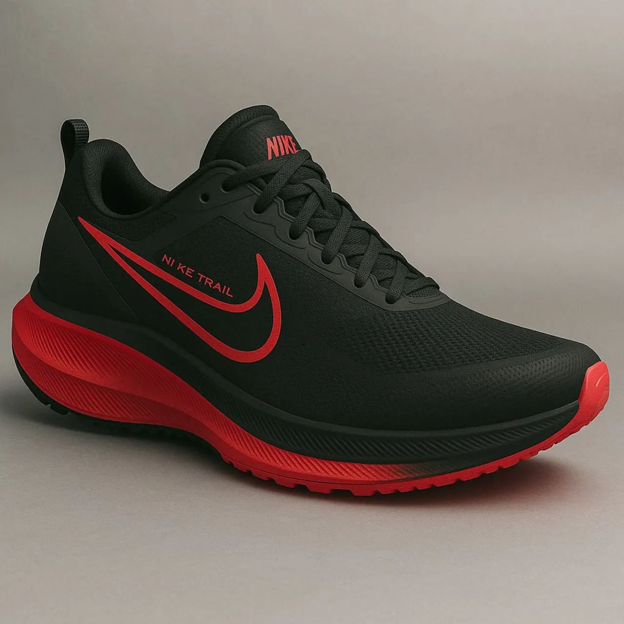 Tênis Nike Trail Running - Preto e Vermelho