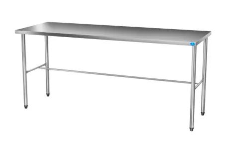 Mesa Aço Inox Contraventada - 190x70x90cm 