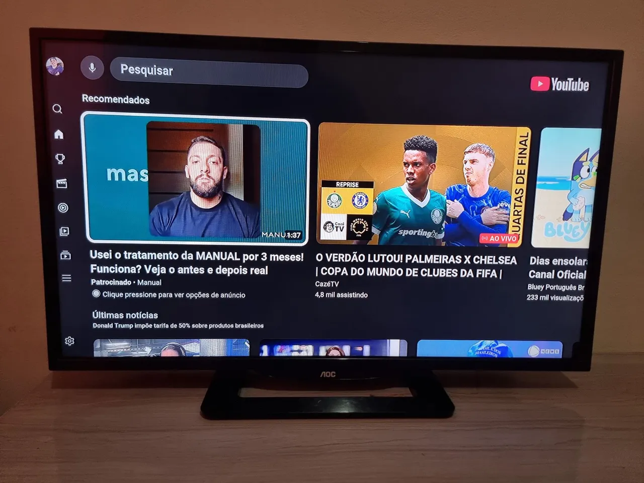 TV AOC 32 polegadas parcelo