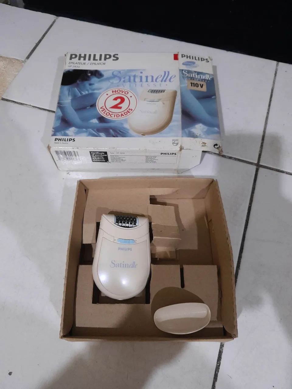 Depilador Antigo Philips Satinelle no Estado Leia Descrição  - Foto 5