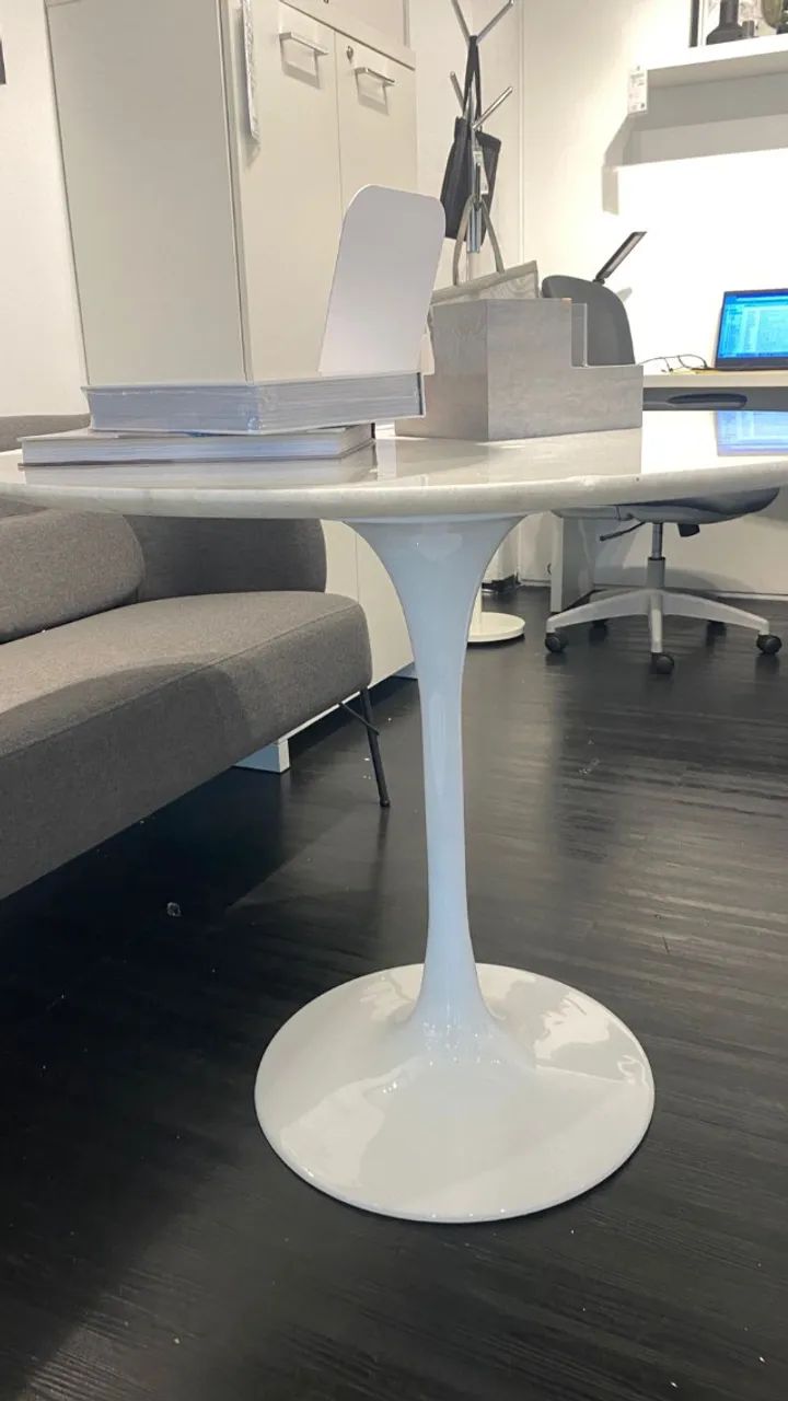 Mesa Tulipa com mármore 90cm Tok&stok  - Foto 5