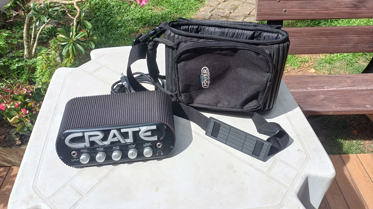 Amplificador Crate Power Block 150 RMS com Case