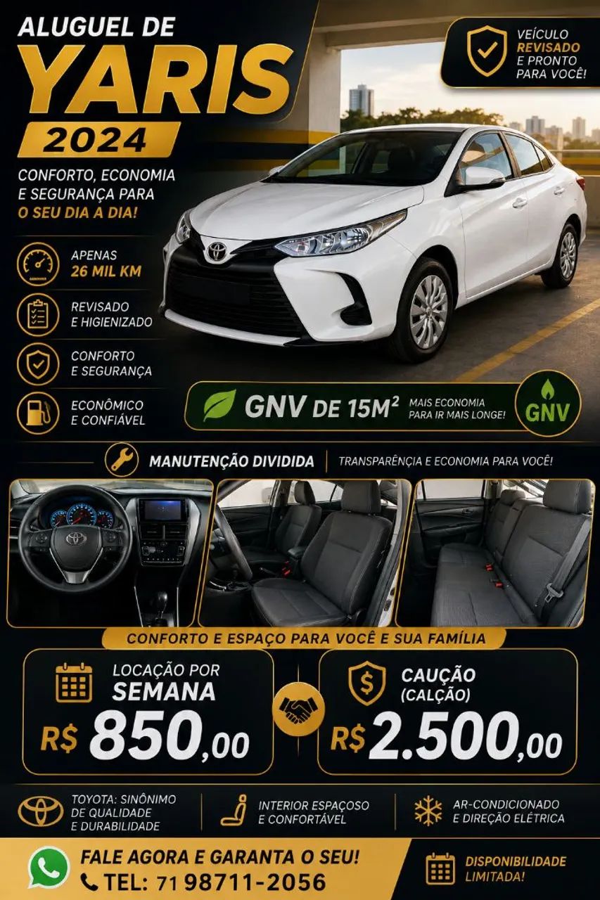 Toyota Yaris YARIS XL Sedan 1.5 Flex 16V 4p Aut. 2024