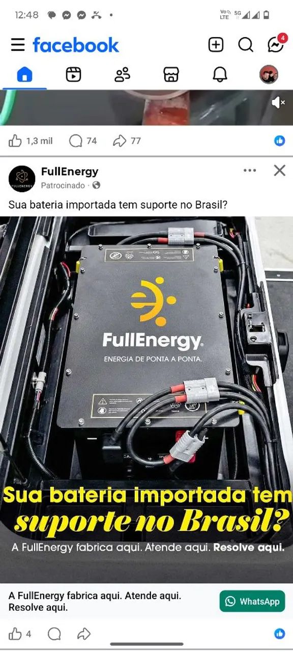 Bateria de lítio litium para carrinho de golfe ?