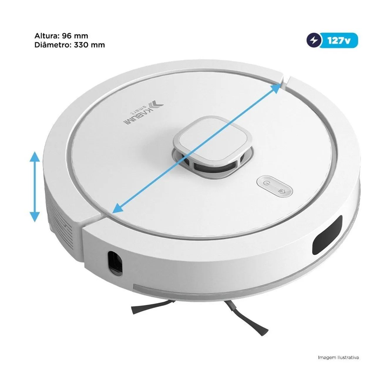 Robô Aspirador e passa pano Smart Kabum 900 - Foto 2