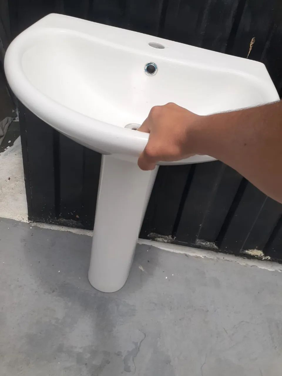 Pia com coluna cor;branco! - Foto 5