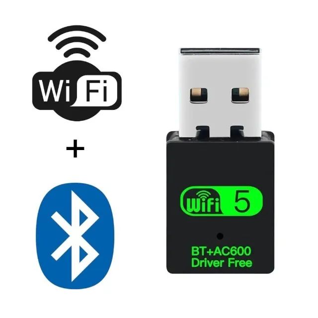 Adaptador Usb Wi-fi 5 (2.4ghz E 5ghz) + Bluetooth - Entrega gratis JP