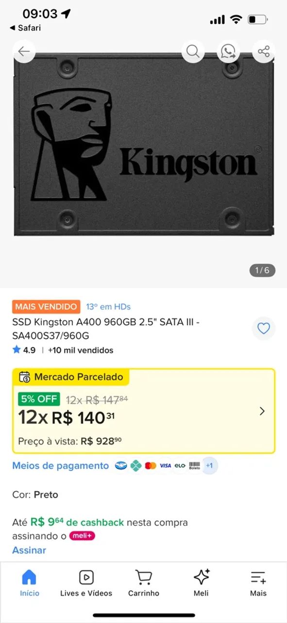 Ssd 1tb lacrado  - Foto 3