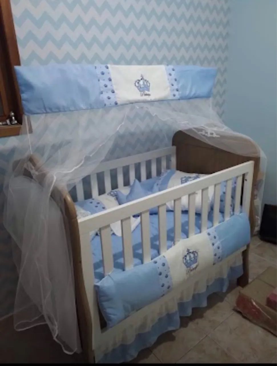 Berço Cama Realeza 2 em 1 Captonê - Foto 2