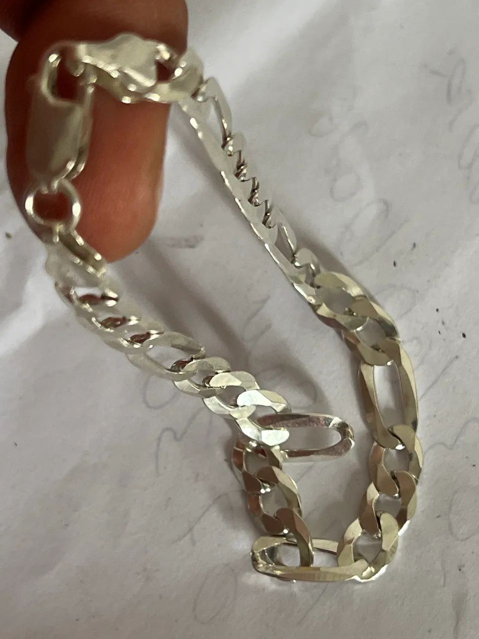 Disponível linda pulseira de prata 925 - Foto 3