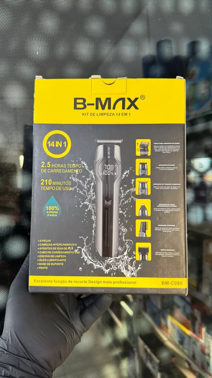 Barbeador Elétrico B-MAX 14 em 1 - Versatilidade Total e Bateria de Longa Duração - Foto 2