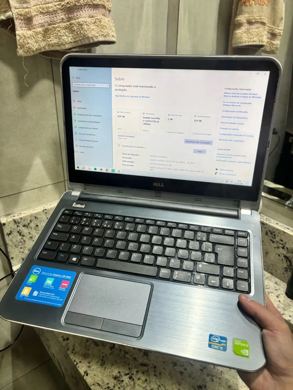 NOTEBOOK i5 6GB SSD TELA TOUCH E PLACA DE VÍDEO 