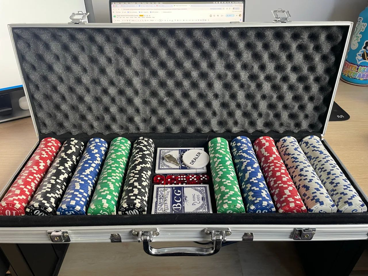 Maleta Poker 500 Fichas