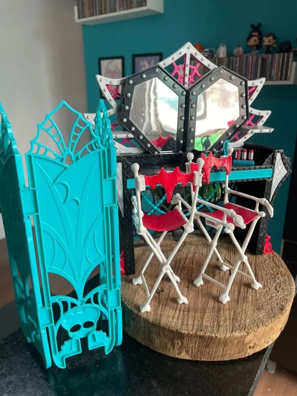 Monster High Penteadeira Com acessorios Monstros Câmera Ação - Usado - Foto 5