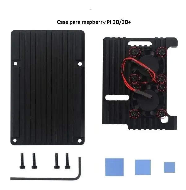 Case De Alumínio C/ Dupla Ventilação P/ Raspberry Pi 3b/3b+ - Foto 3
