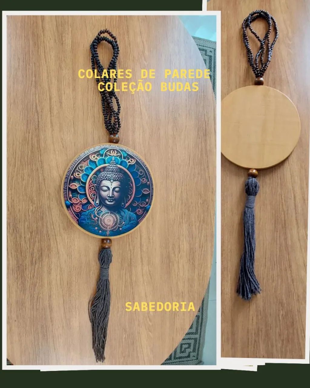 COLAR DECORATIVO DE PAREDE- BUDA