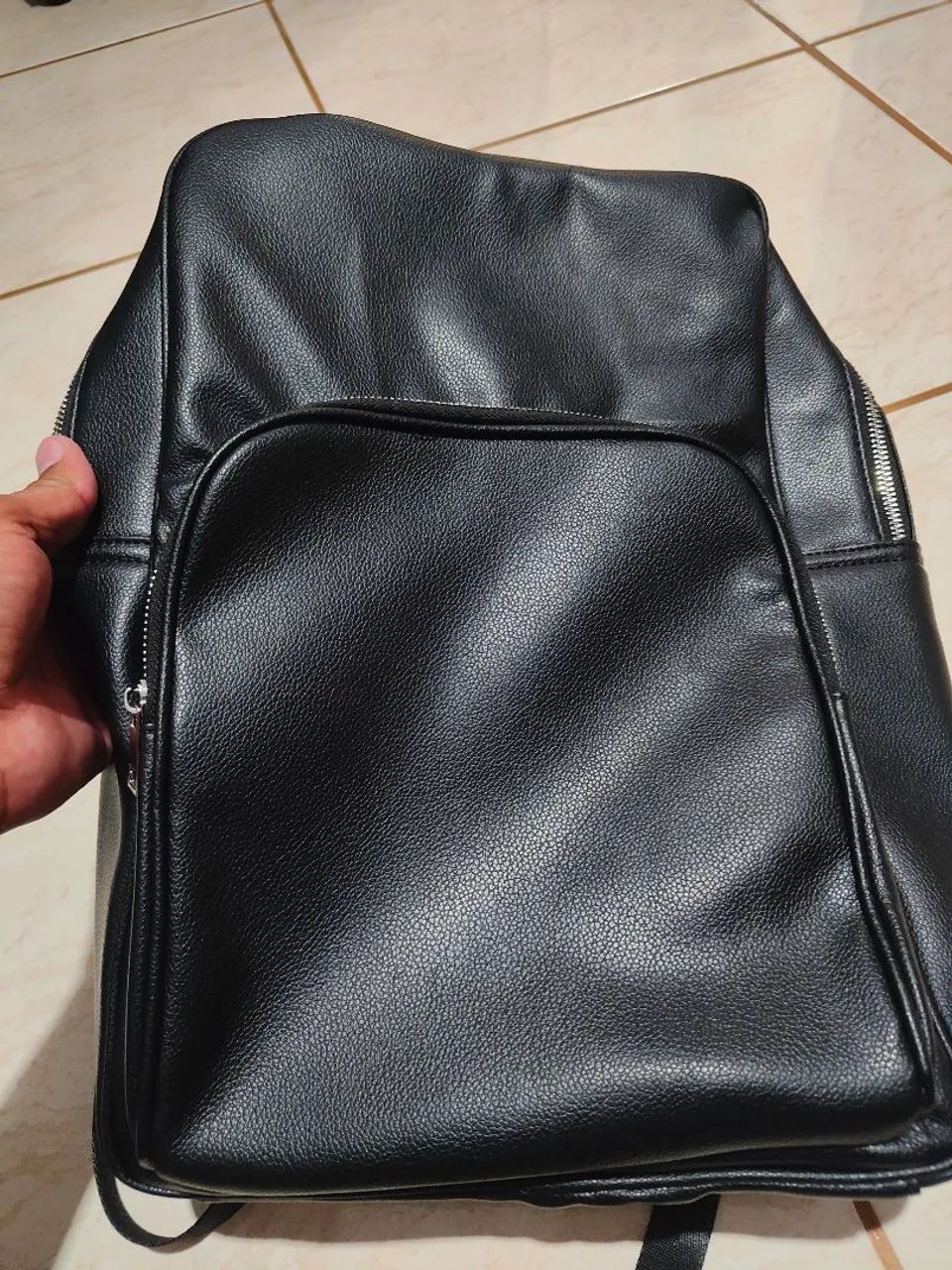 Mochila couro 