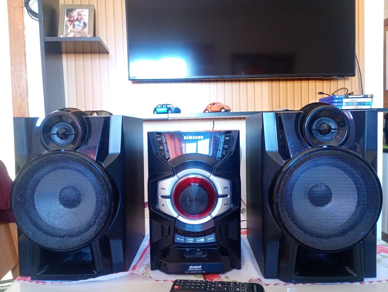 Mini system Samsung com cd e entrada pra pendrive 