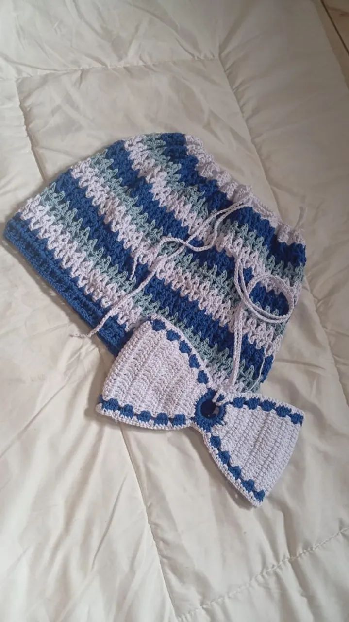Conjunto de Crochê Artesanal - Top + Saia (Sob Encomenda) - Foto 5