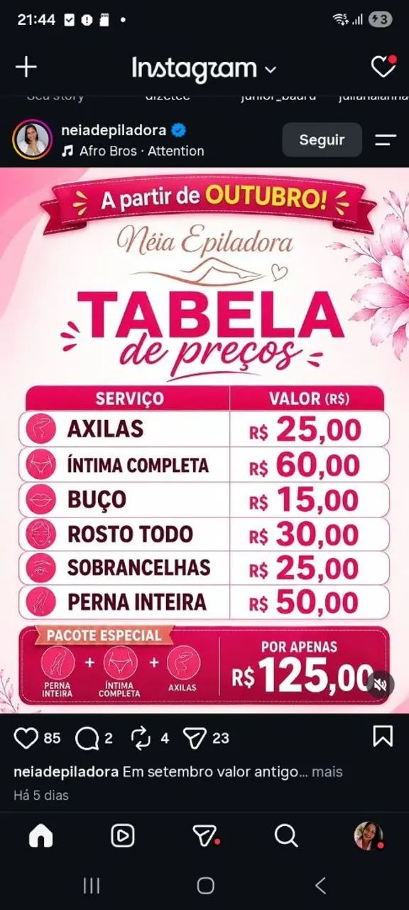 Depilacao com cera