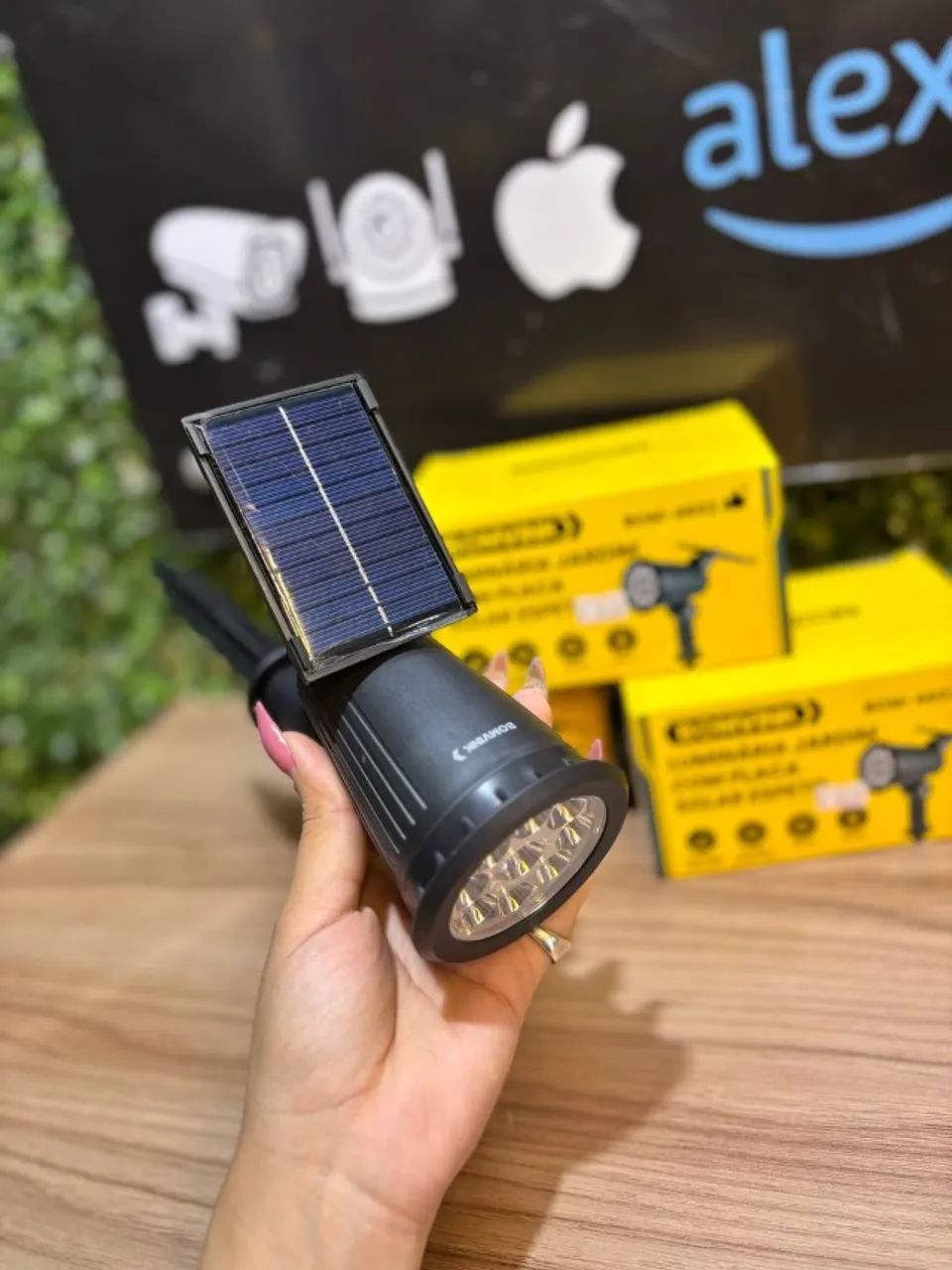 Luminária de Jardim com Placa Solar e Espeto BOMVINK BOM-4602 - Foto 2