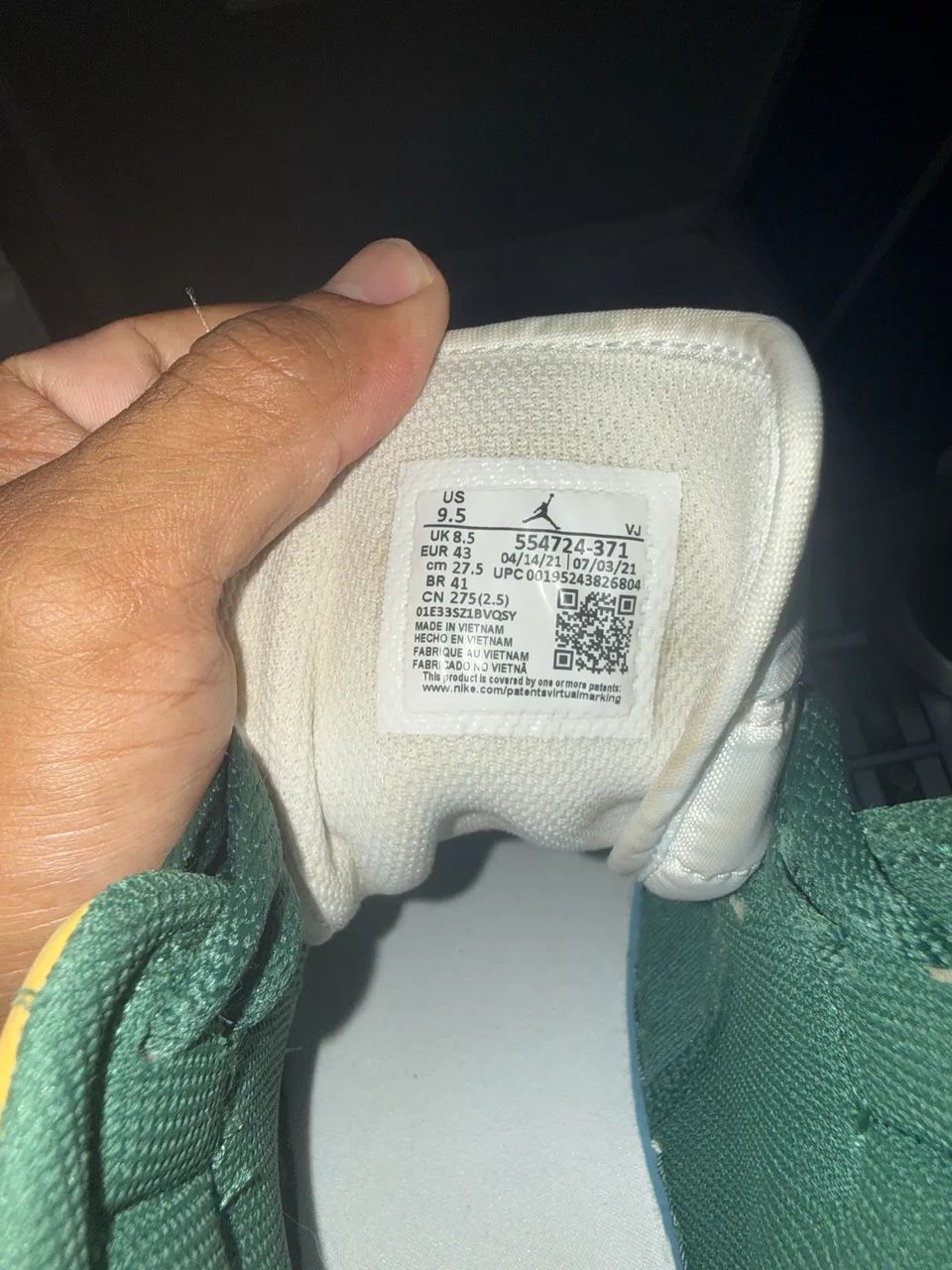 Jordan 1 Mid Sonic Green 41 - Foto 3