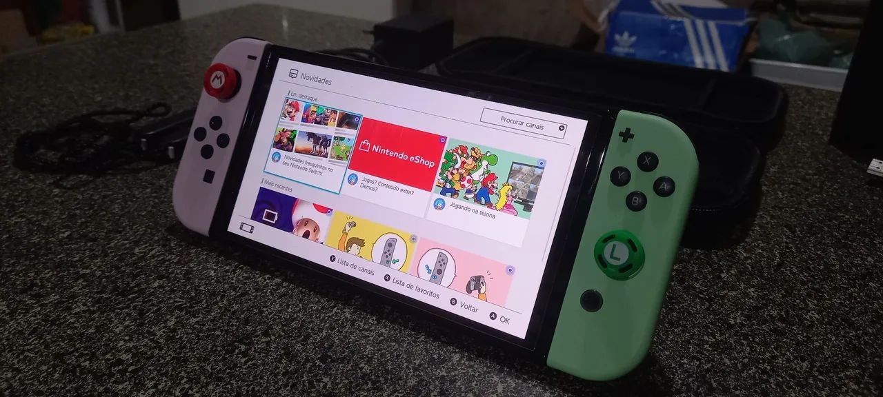 Nintendo Switch OLED impecável, novíssimo e funcionando 100% - Foto 3