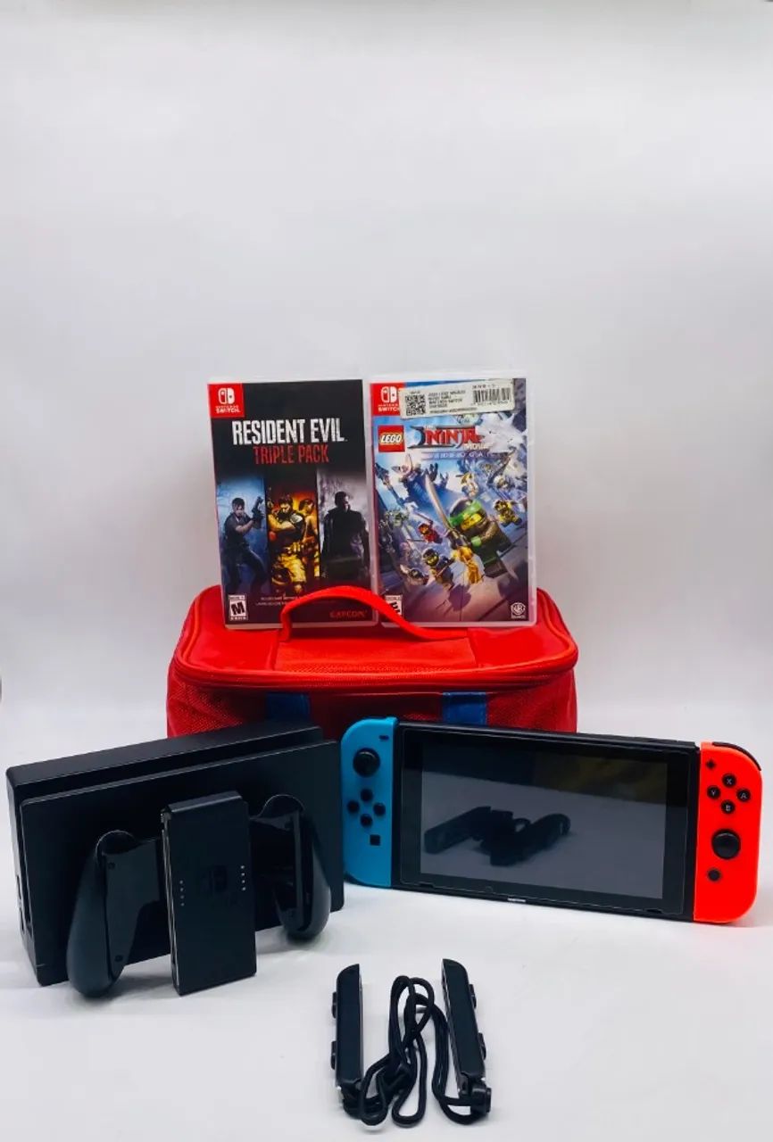 Nintendo Switch Core Neon Usado + Maleta Usada