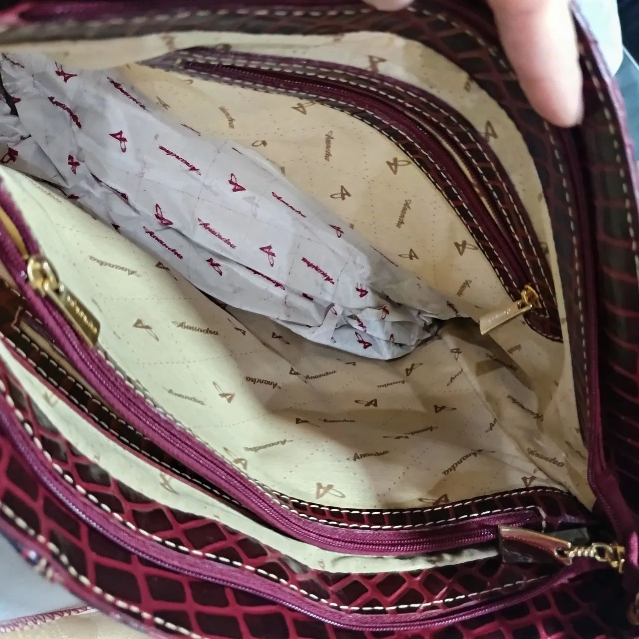 Bolsa Anandra de Couro  - Foto 5