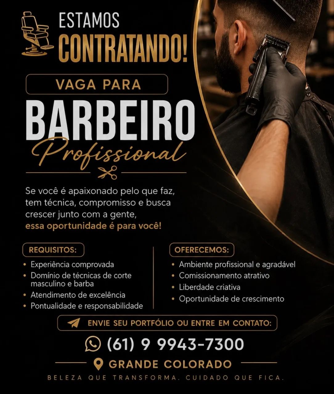 Vaga para barbeiro 1