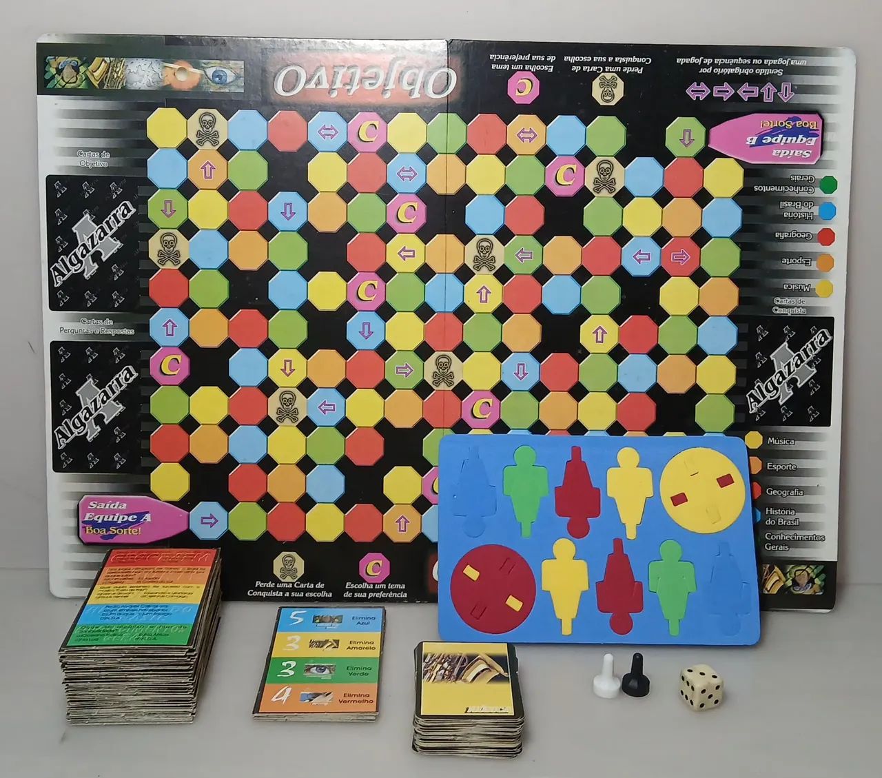 jogo de tabuleiro Objetivo Algazarra