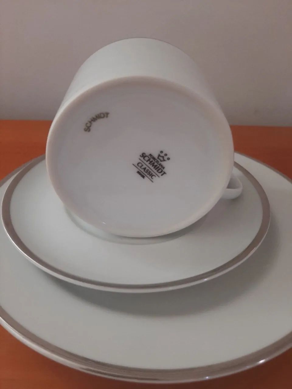 Xícara Porcelana Scmidt Linha Renda - Foto 2